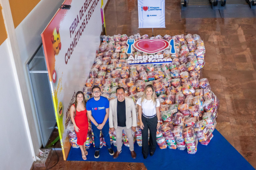 Alagoas sem Fome arrecada 5 toneladas de alimentos durante evento de beleza em Maceió