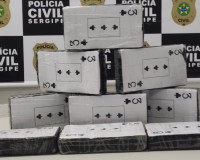 Polícia Civil apreende 9kg de cocaína em ação de combate ao tráfico de drogas em Propriá