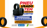 Campanha “Pneu usado tem descarte certo” tem prazo estendido até 12 de dezembro