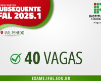 Ifal lança edital de seleção para ingresso no curso de Química subsequente do Campus Penedo