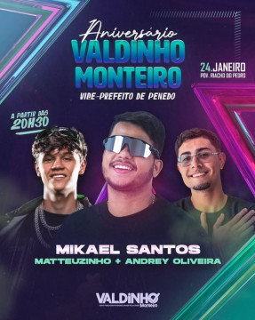 Vice-prefeito Valdinho Monteiro celebra aniversário com grande festa no Riacho do Pedro