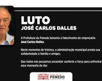 Prefeito Ronaldo Lopes decreta luto em homenagem à memória do empresário José Carlos Dalles