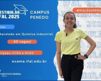 Inscrições para vestibular do curso de bacharelado em Química do Ifal Penedo começam dia 17 de março