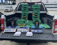 PM de Alagoas apreende 130kg de drogas e quatro armas durante operação nacional de combate ao crime