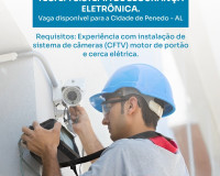 Empresa abre vaga para Técnico em Sistema de Segurança Eletrônica em Penedo