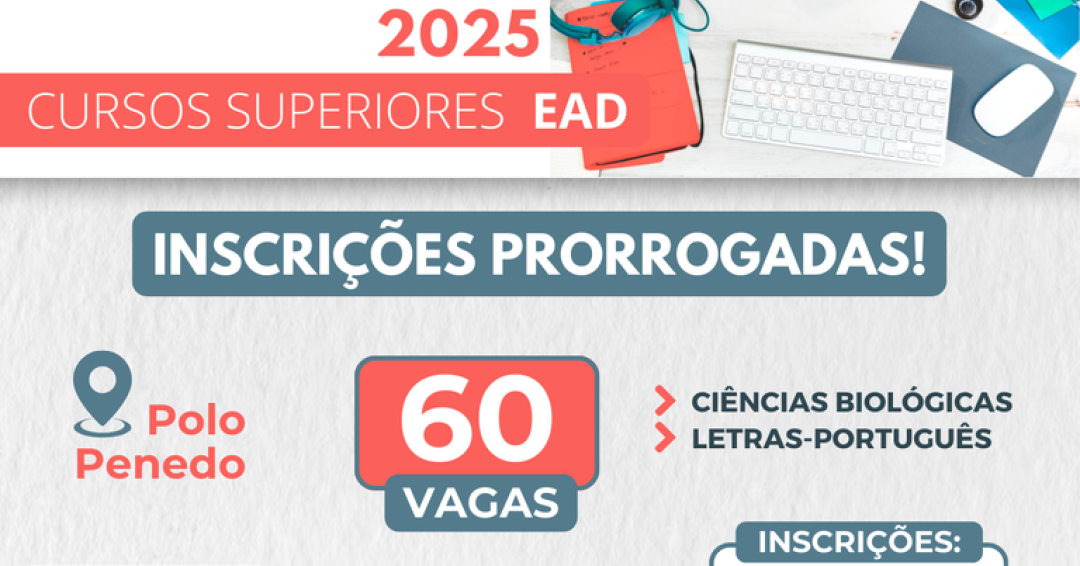 Prorrogadas inscrições para cursos de licenciatura do Ifal que ofertam 60 vagas para Penedo