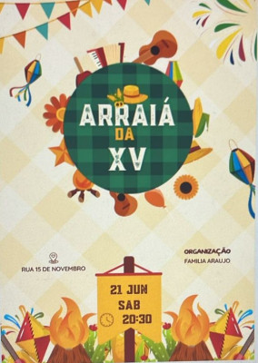 Com muito forró, "Arraiá da XV" acontece neste sáb
