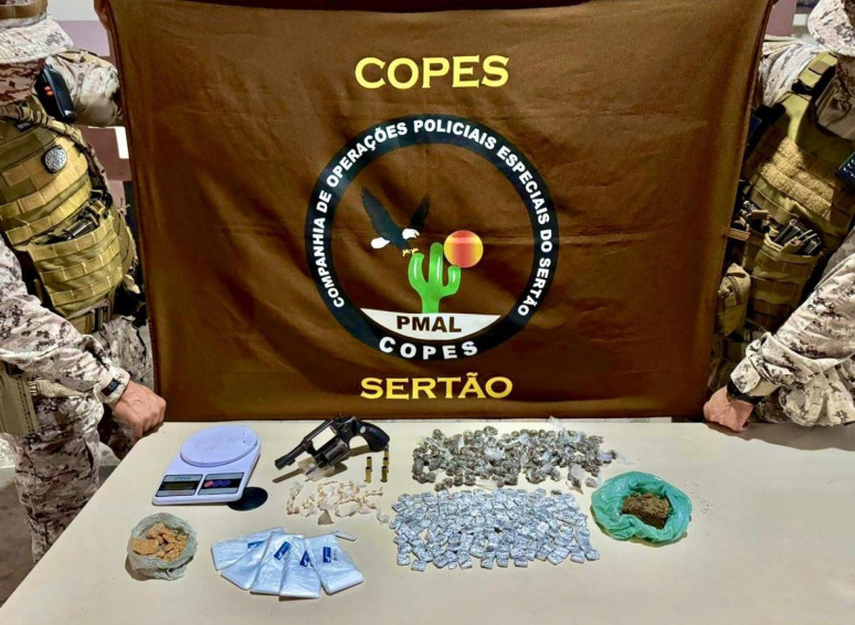 Polícia Militar apreende três armas de fogo e drogas em Alagoas nas últimas 24 horas