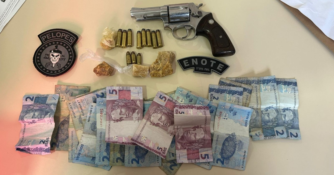 Operação “Desavença” é deflagrada em Penedo e resulta em prisão, apreensão de arma e drogas