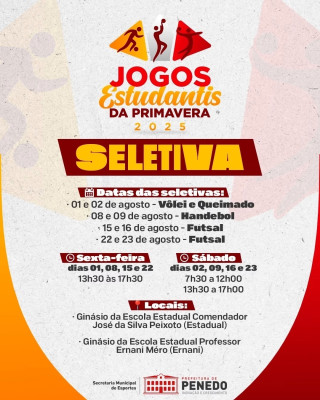 Escolas de Penedo irão participar de etapa seletiv
