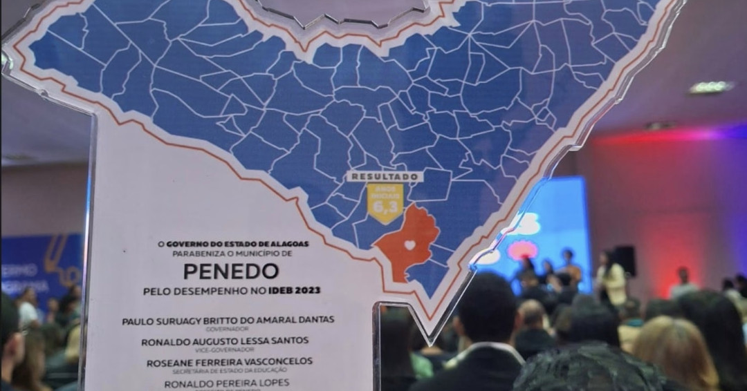 Município com IDEB recorde: Penedo é premiado no Escola 10
