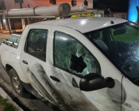 Preso por danificar carro da Casal dispara: “se a água não voltar quebro de novo”
