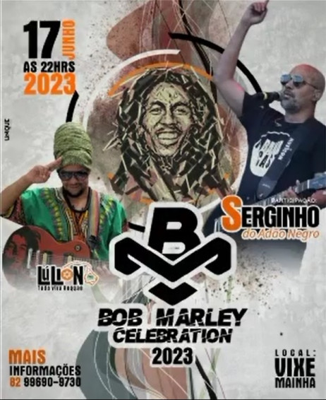 17 de junho tem show de Adão Negro em Penedo no “Bob Marley Celebration”