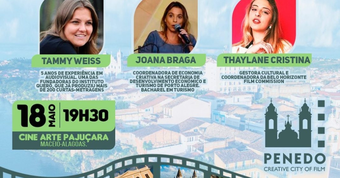 Prefeitura de Penedo promove evento sobre Film Commissions, em Maceió, no próximo dia 18