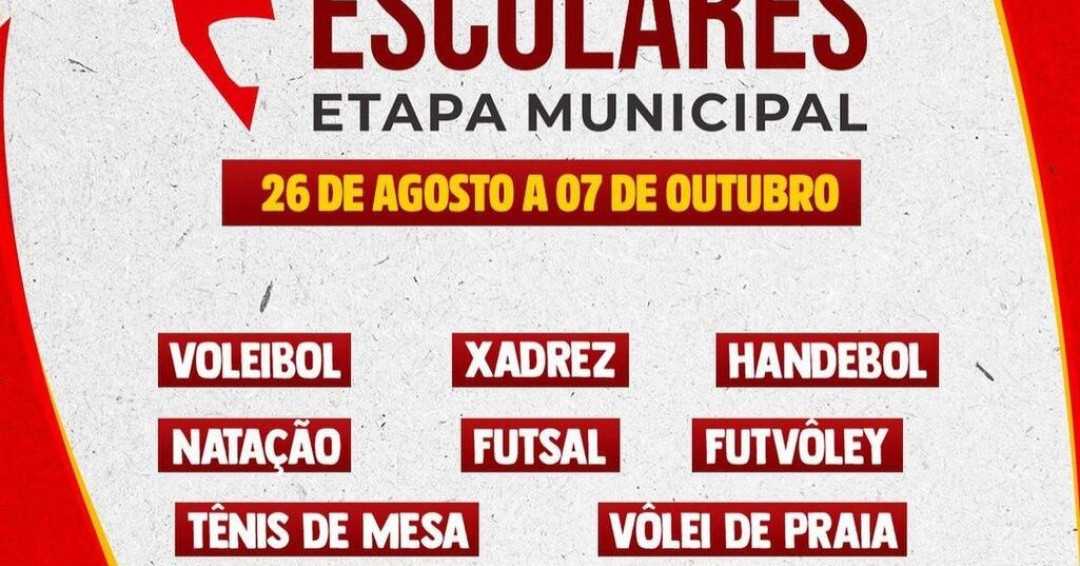 Secretaria de Esportes de Penedo abre inscrições para escolas participarem da etapa municipal dos Jogos Escolares 2023
