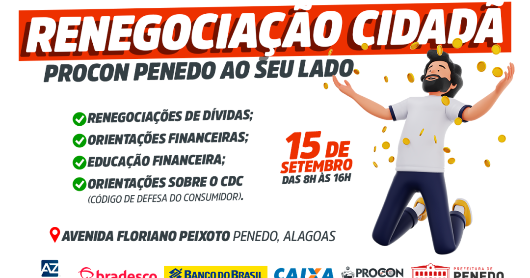 Procon Penedo promove mutirão de renegociação de dívidas na sexta-feira, 15