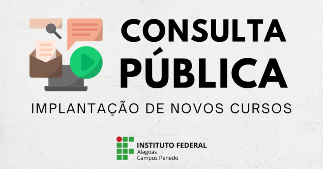 Ifal Penedo abre consulta pública on-line para ouvir comunidade sobre novos cursos