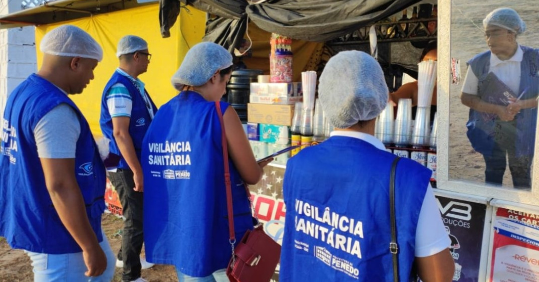 Festa de Bom Jesus em Penedo: Vigilância Sanitária Municipal fiscaliza barracas de comida e bebidas