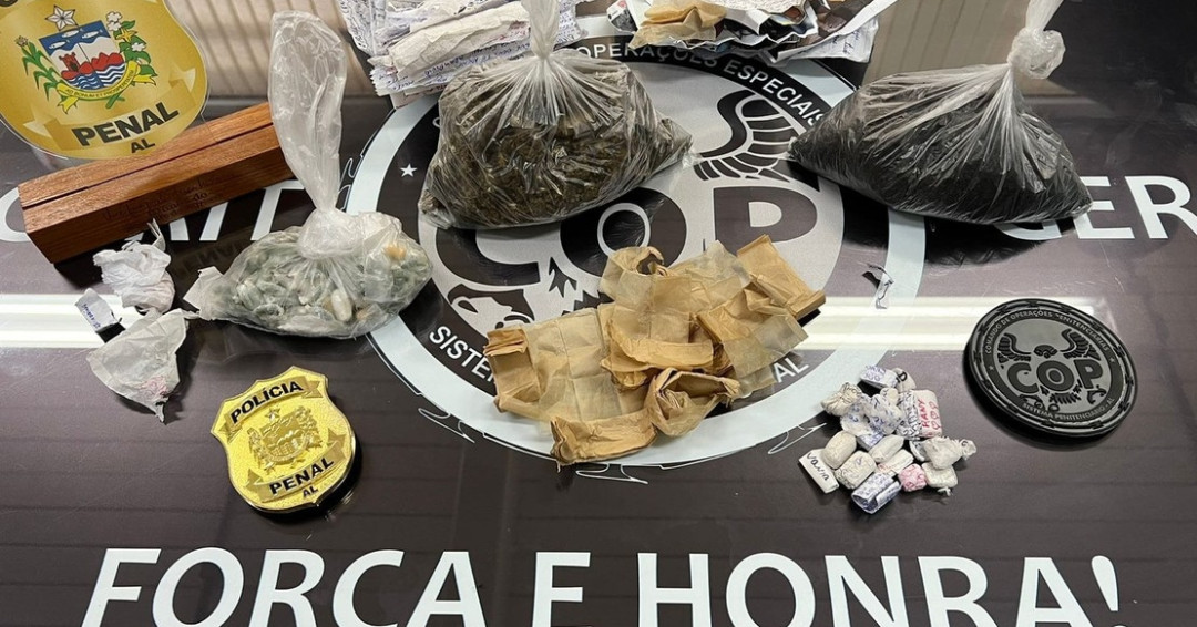 Policiais Penais realizam operação no Presídio do Agreste e apreendem drogas e cartas para comunicação ilegal